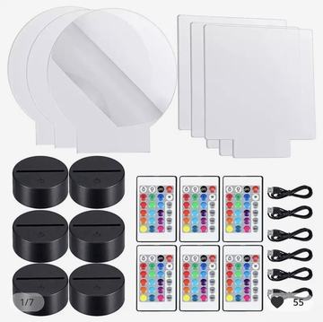 Base lampada led  con plexiglass 