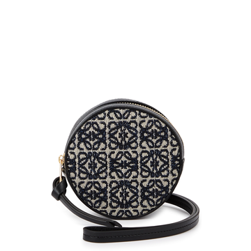 Anagram logo canvas neck pouch