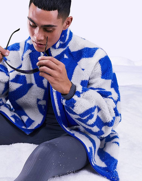 ASOS 4505 - Giacca da sci in pile con stampa tipo...