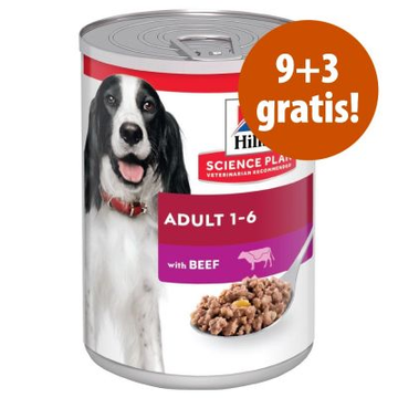 9 + 3 gratis! 12 x 370 g Hill's Science Plan umid...