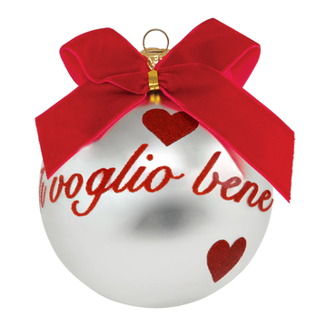 Pallina Natale personalizzabile Ti voglio bene pe...