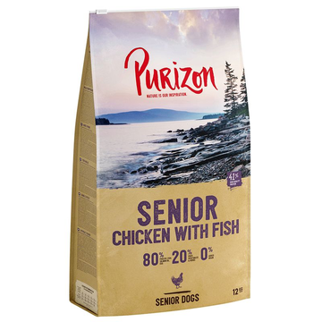 10 kg + 2 kg gratis! 12 kg Purizon Crocchette sen...