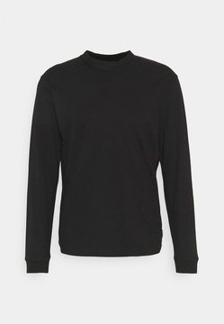 Only & Sons ONSVILMOS LIFE REG MOCK NECK TEE - Maglietta a manica lunga - nero