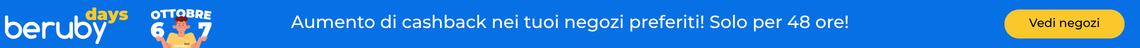 berubydays - Aumento di cashback! Solo per 48 ore! 
